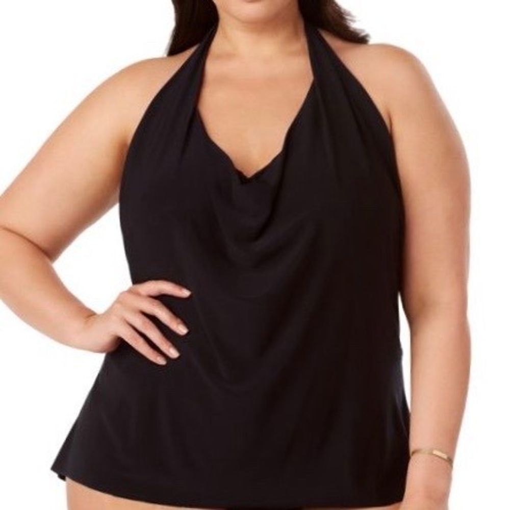 Magicsuit Plus Solid Tankini Top 16W